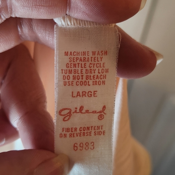 Vintage Gilead Large Elegant Peach Satin Nightgown Slip Dress Floral Embroidery - Picture 5 of 6